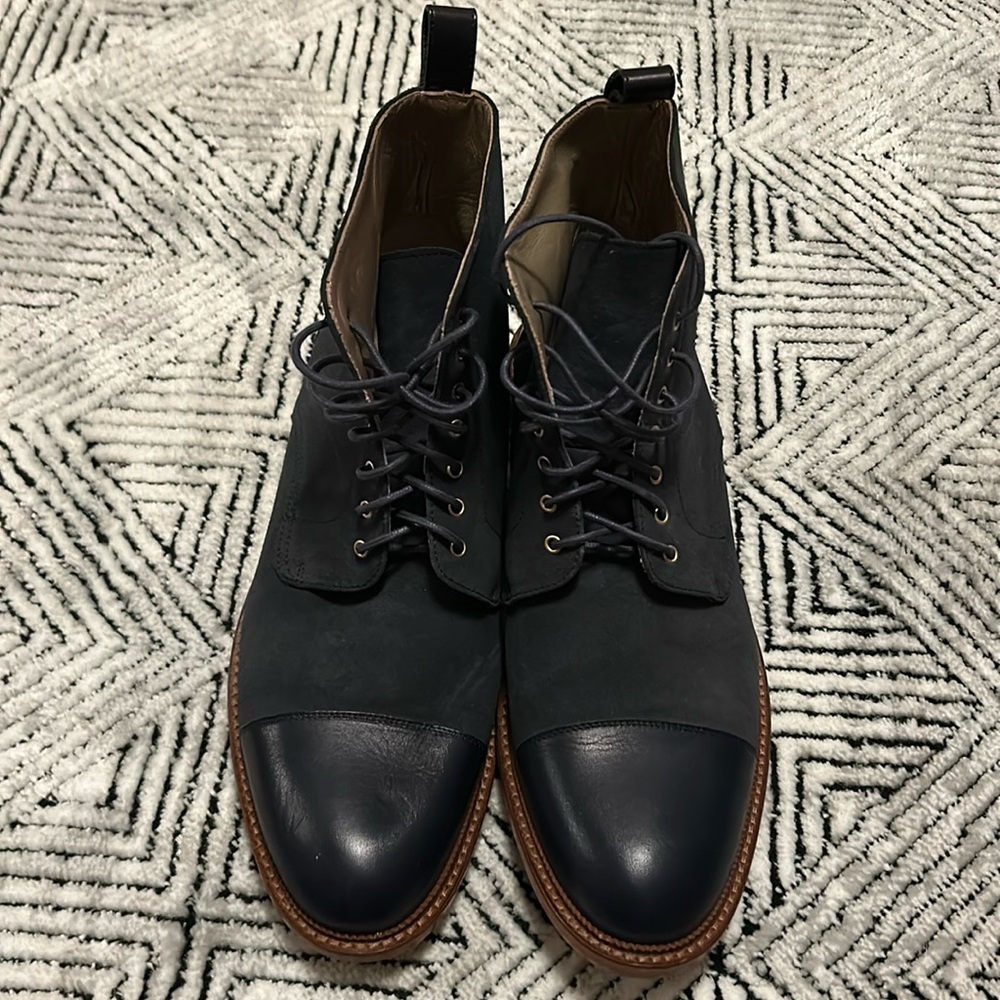 Taft, boot, Blue, leather/suede, size 44